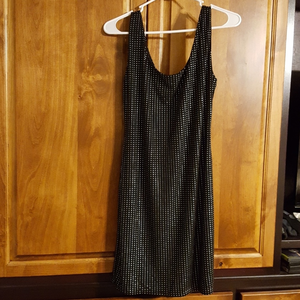Black and silver dress